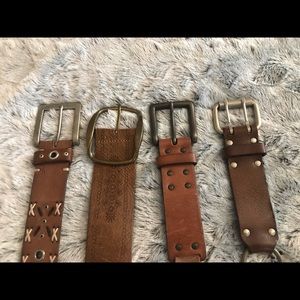 Women’s leather belt lot